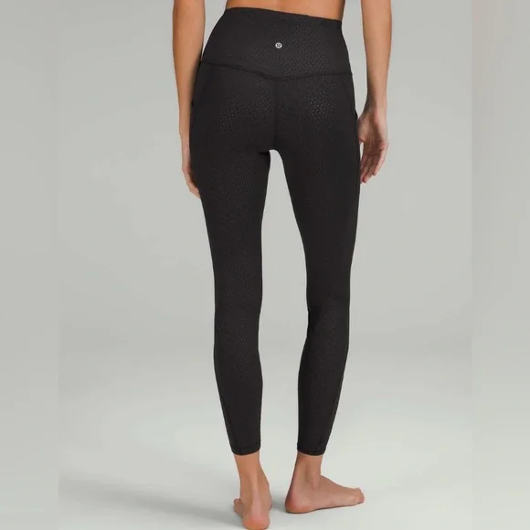 Lululemon Align High-Rise Pant with Pockets Gradiate Geo Emboss Black - Picture 2 of 10
